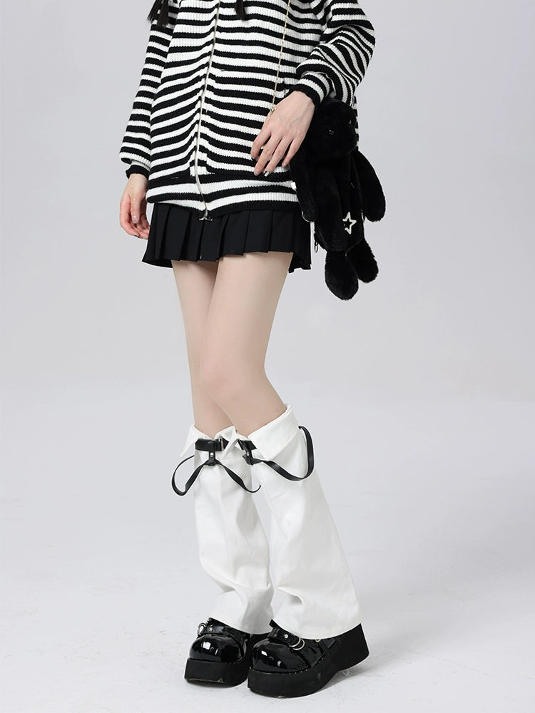 Polo Collar Belt Leg Warmers-ntbhshop