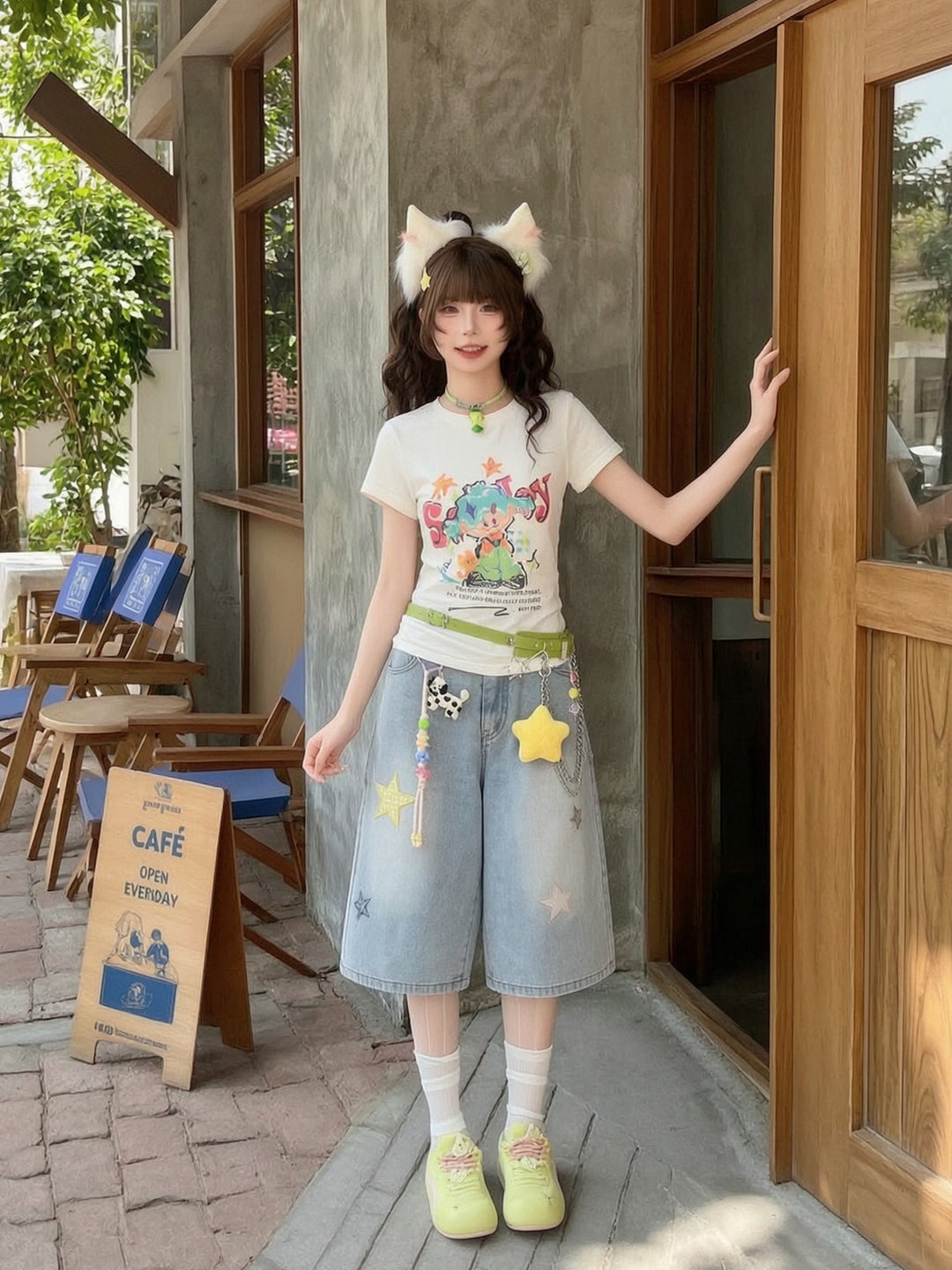 Candy Street Baby Tee-Tops-ntbhshop