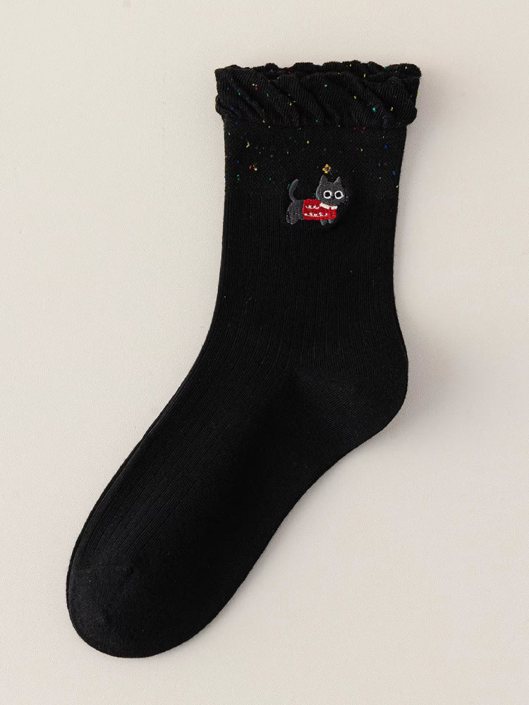 Bubble Cat Crew Socks-ntbhshop