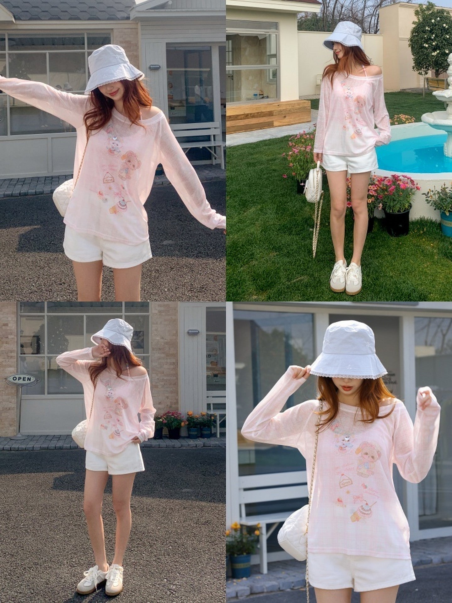 Sweet Home Bear Sheer Top-Tops-ntbhshop