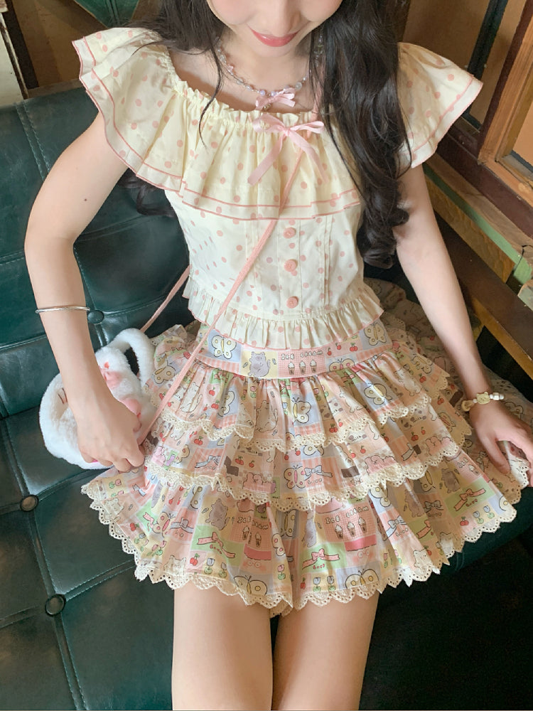 Dreampatch Polka Top & Layer Cake Skirt-ntbhshop