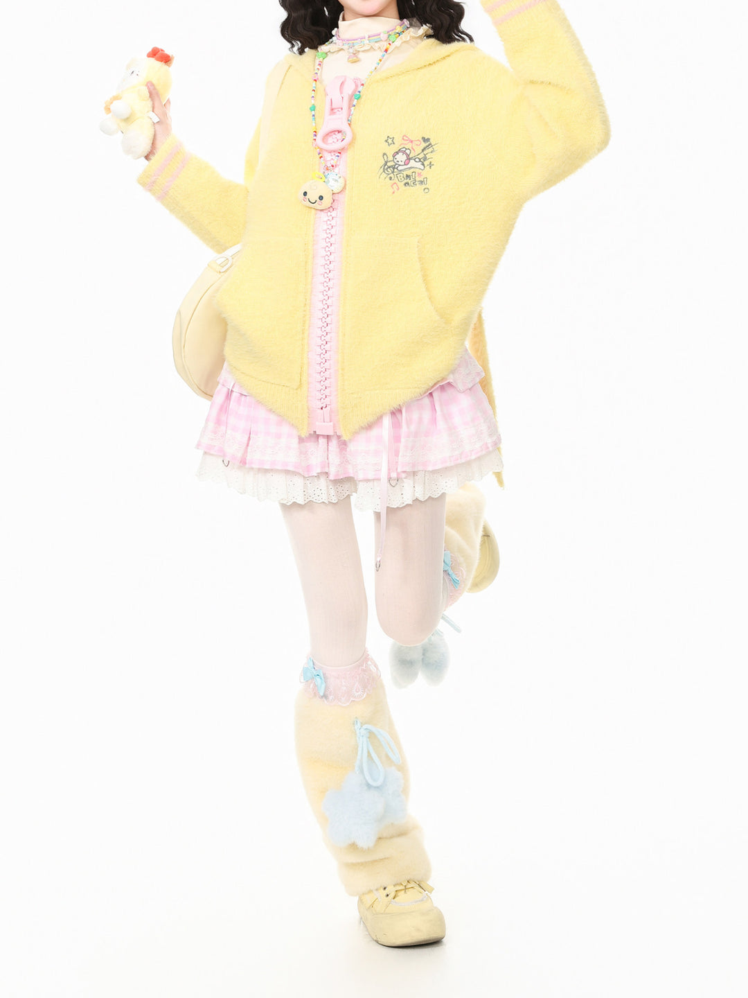 Kitty Melody Mohair Hoodies-Outerwear-ntbhshop
