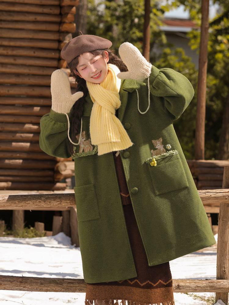 Dear Bambi Cottage Wool Coat-ntbhshop
