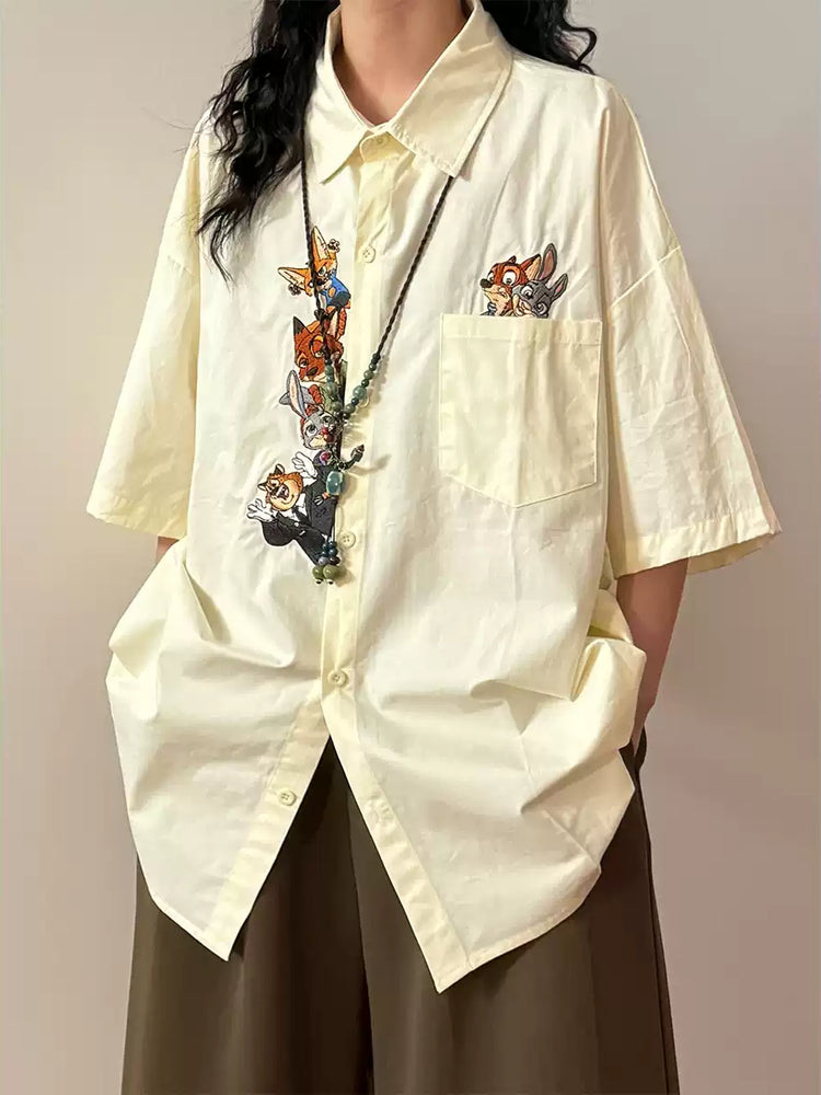 Storybook Critter Pocket Shirts-Tops-ntbhshop