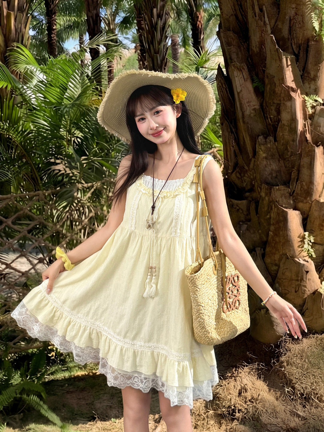 Lemon Meadow Babydoll Dress-Dresses-ntbhshop