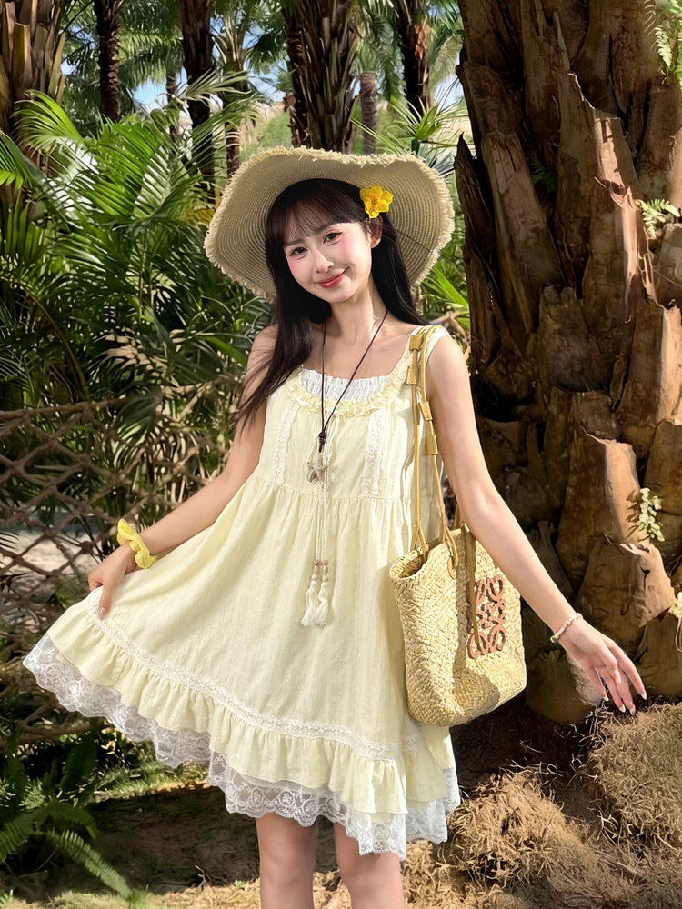 Lemon Meadow Babydoll Dress-Dresses-ntbhshop