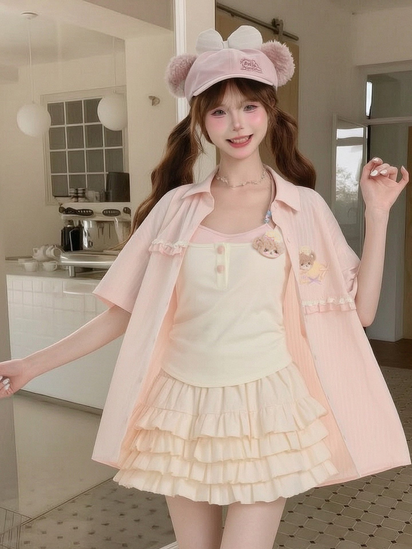 Bakery Bear Bra Cami-Tops-ntbhshop
