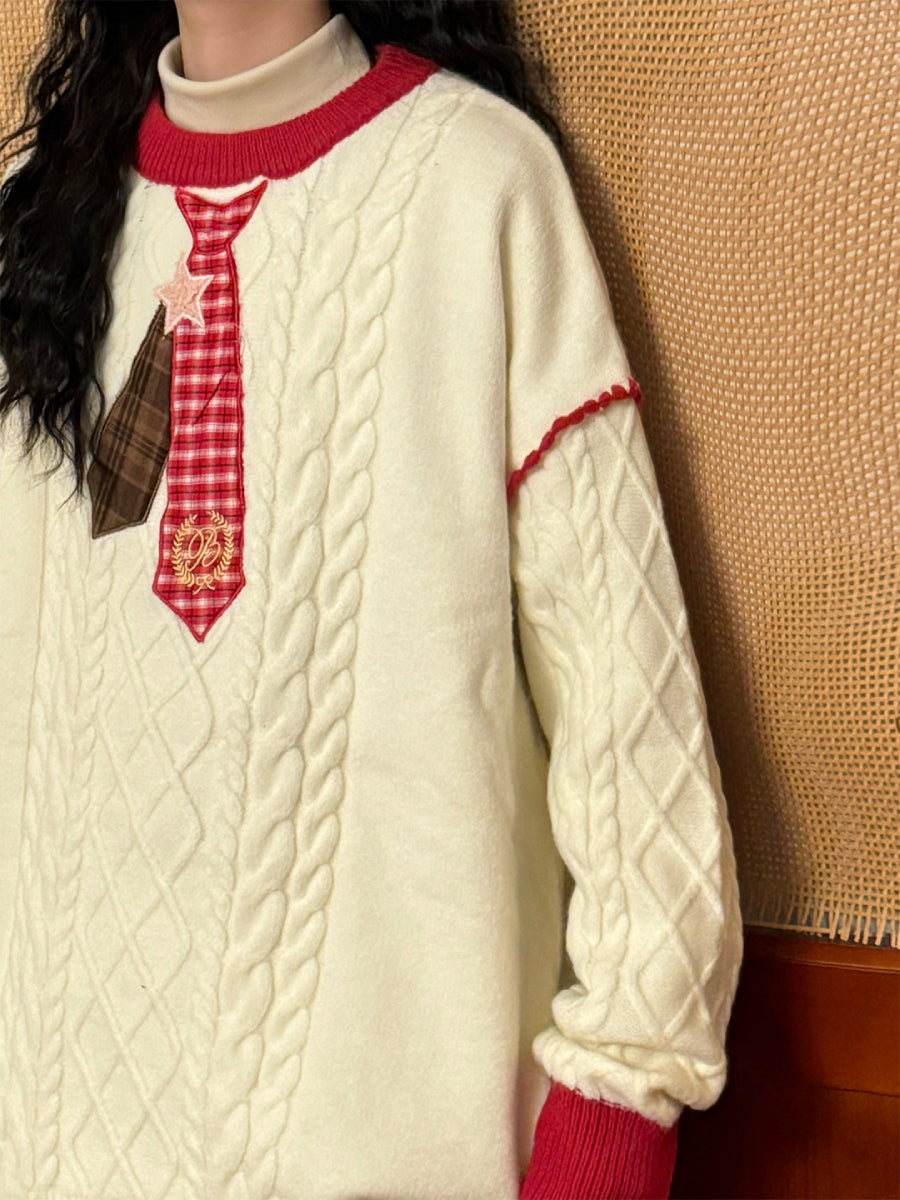 Old Grimoire Tie Knit Sweaters-Tops-ntbhshop