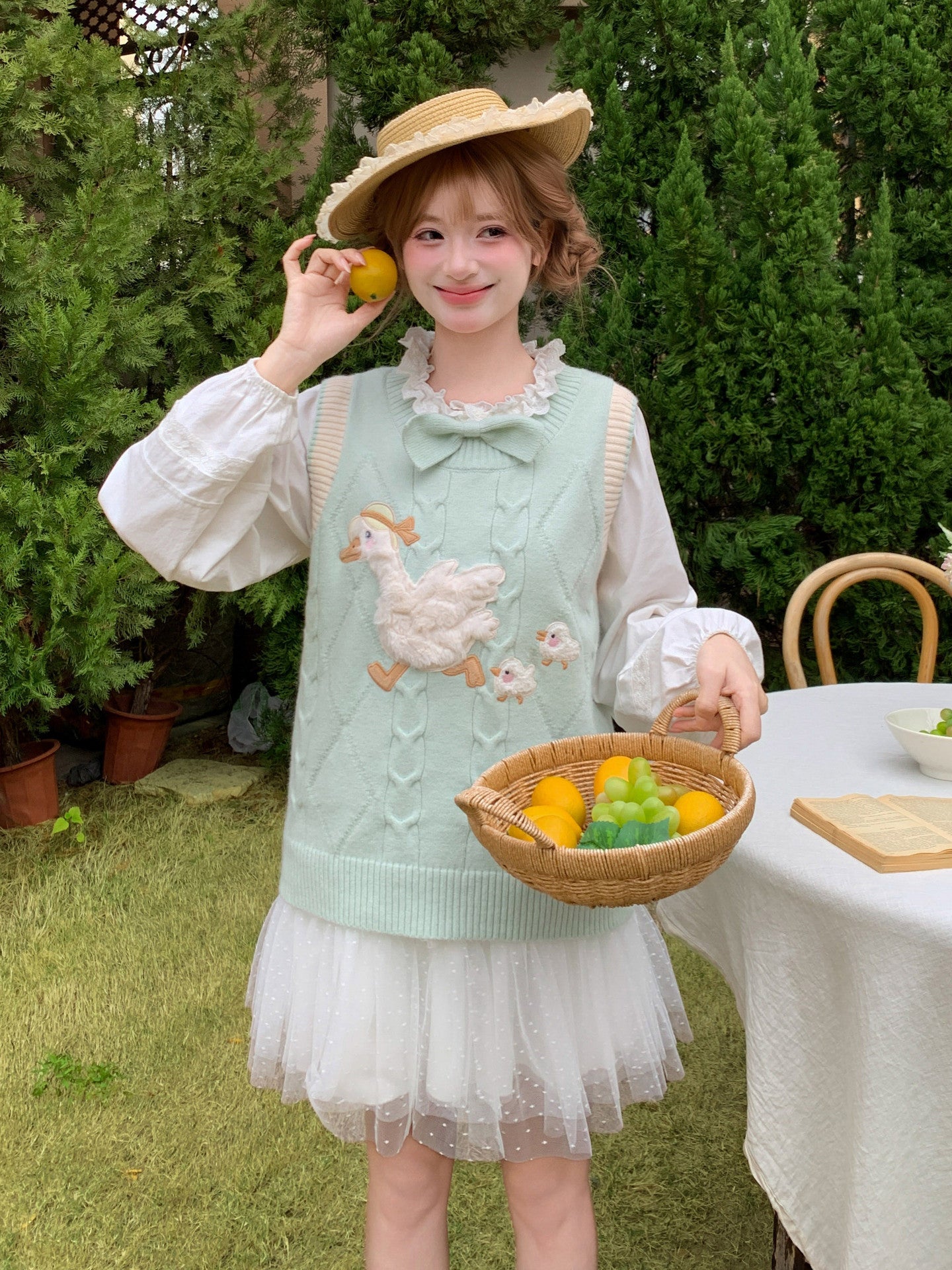 Mrs. Goose Knit Vest-Outerwear-ntbhshop