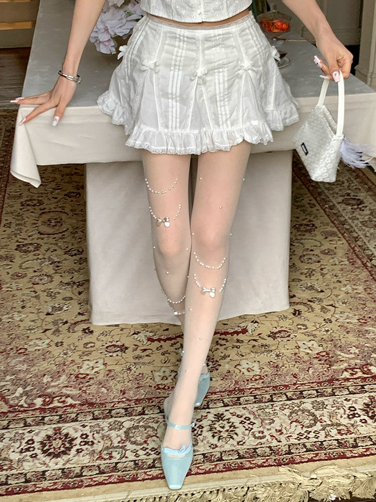 Angel Glow Celestial Pearl Tights-ntbhshop