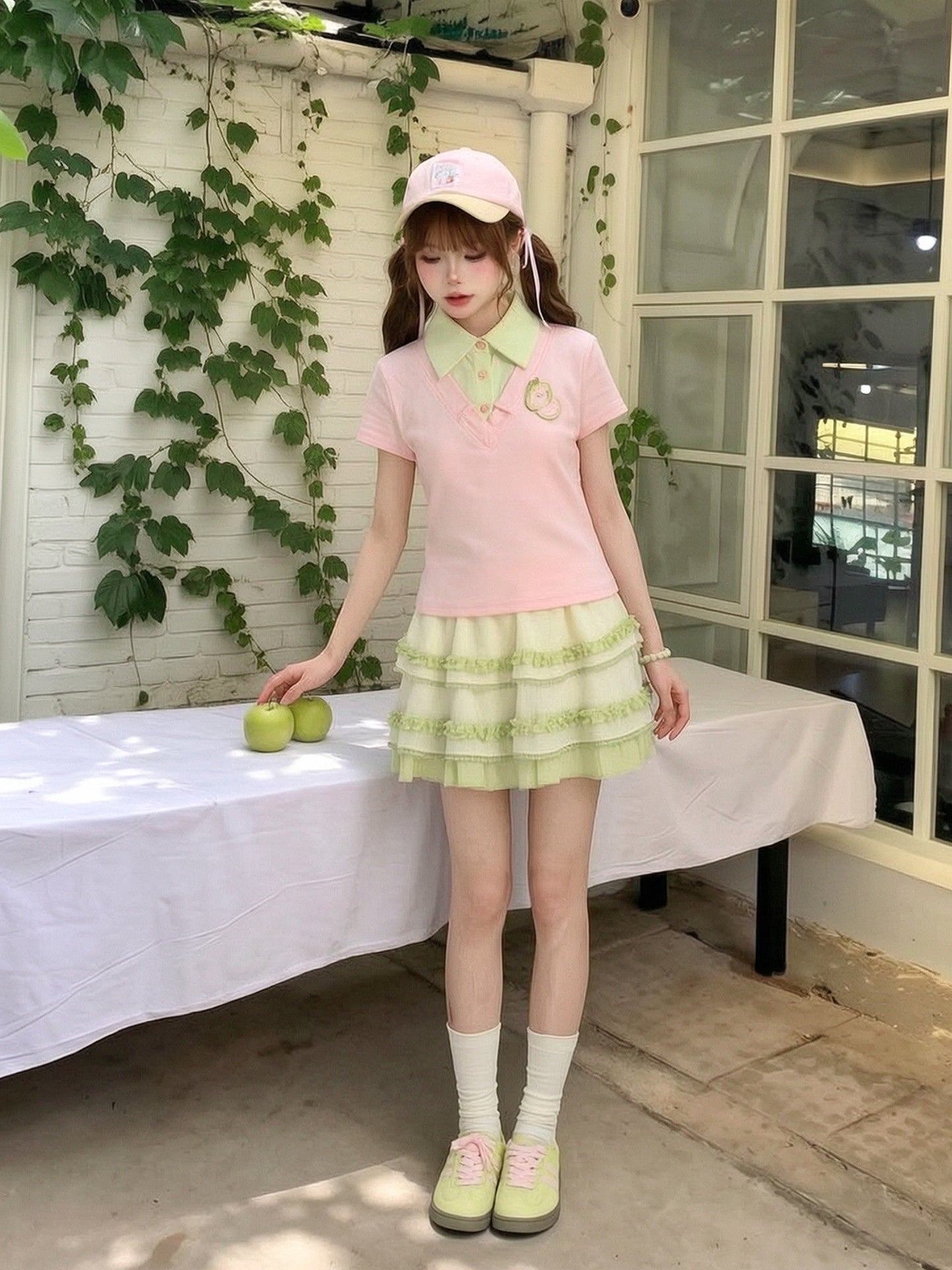 Guava Whip Cake Skirt-Bottoms-ntbhshop