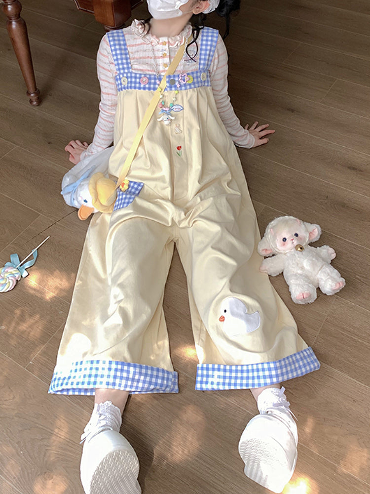 Whimsy Adventure Plaid Overall Pants-ntbhshop