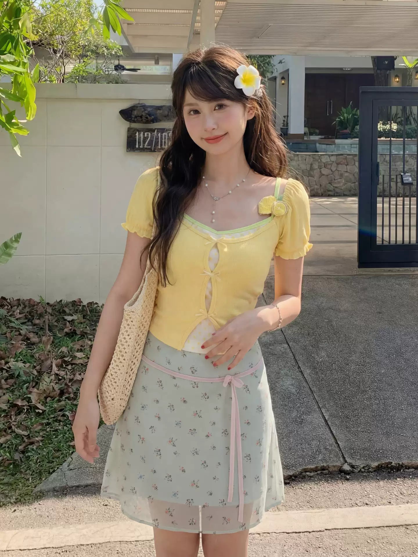 Lemon Sugar Layered Bra Top-ntbhshop