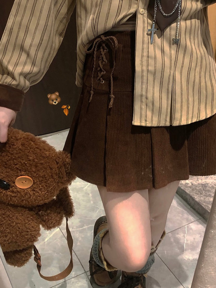 Autumn Confession Pleated Skirts-ntbhshop