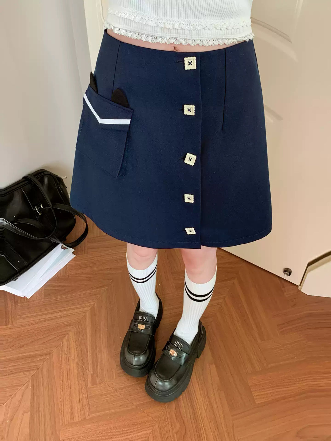Milk Cat Sailor Tops & Skirts-Sets-ntbhshop