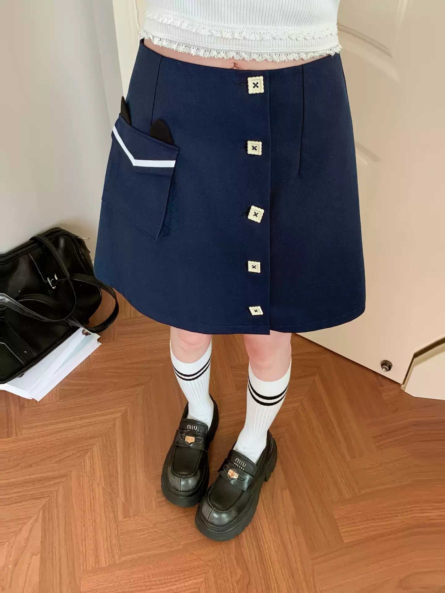 Milk Cat Sailor Tops & Skirts-Sets-ntbhshop