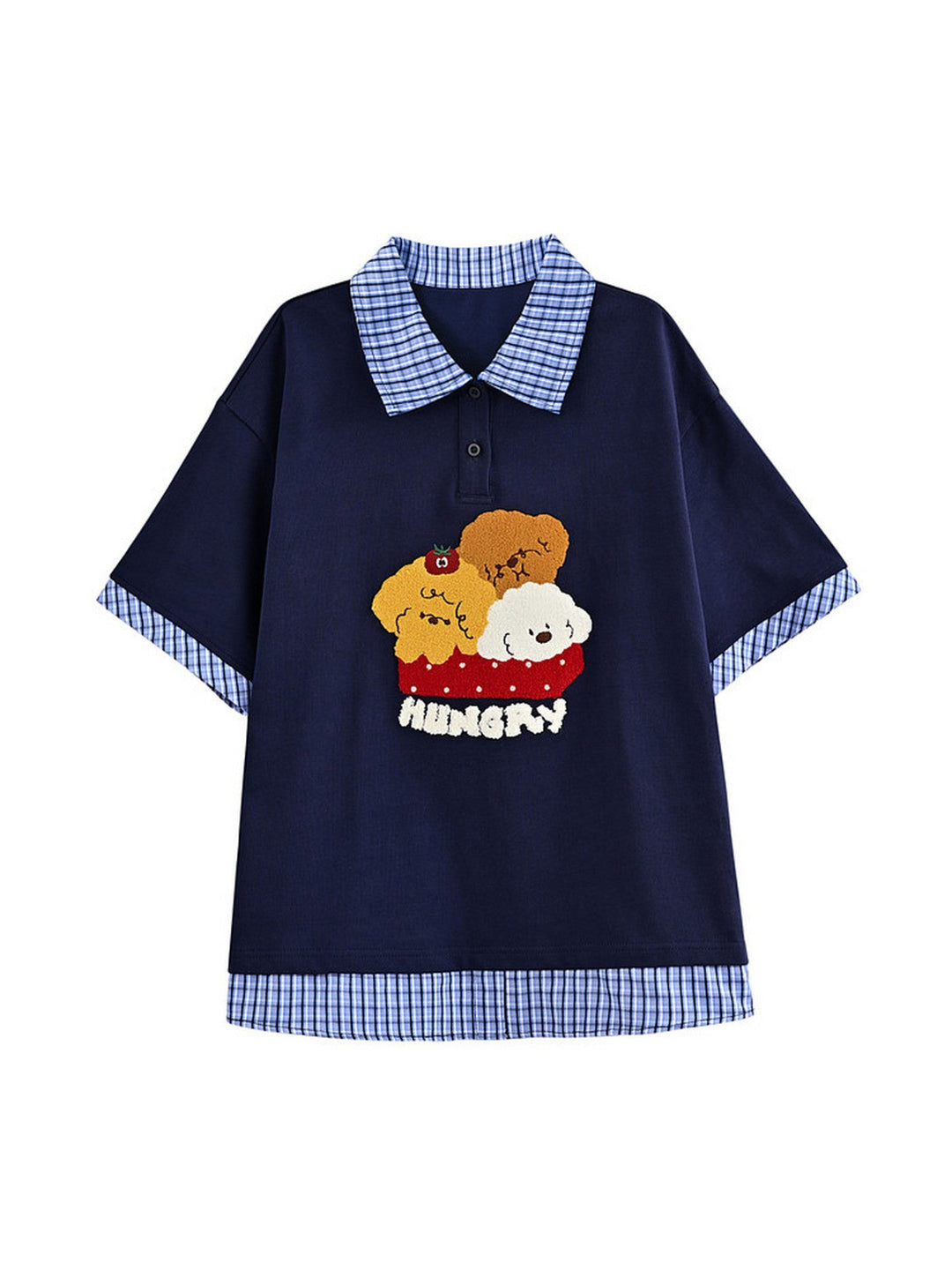 Hungry Bear Picnic Polo Tee-Tops-ntbhshop