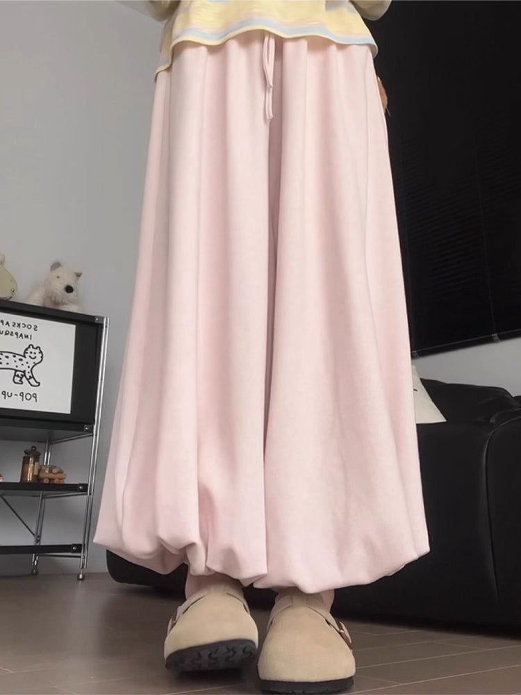 Mocha Bloom Bubble Sweatpants-ntbhshop