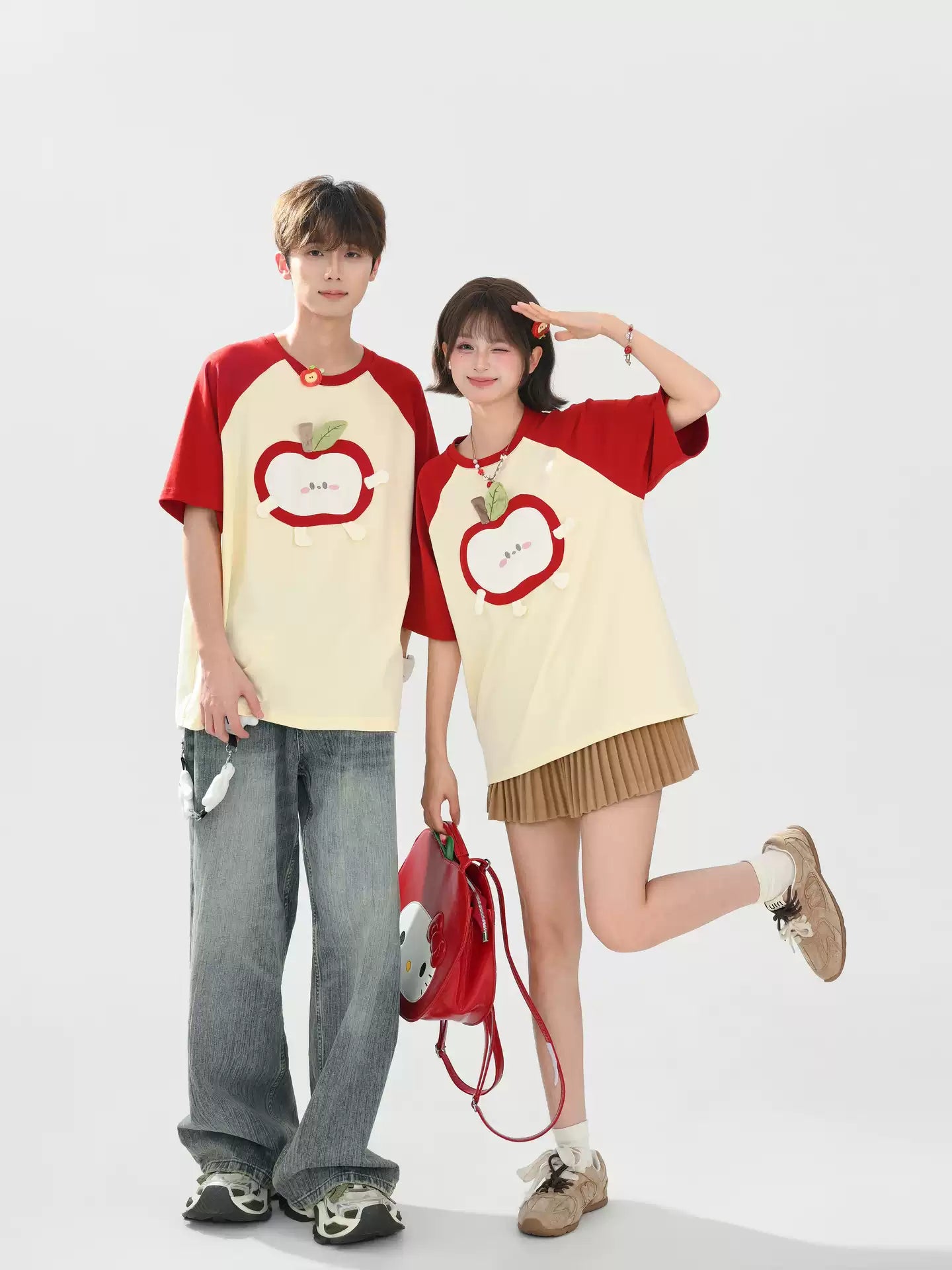 Apple Pop Unisex Tee-Tops-ntbhshop