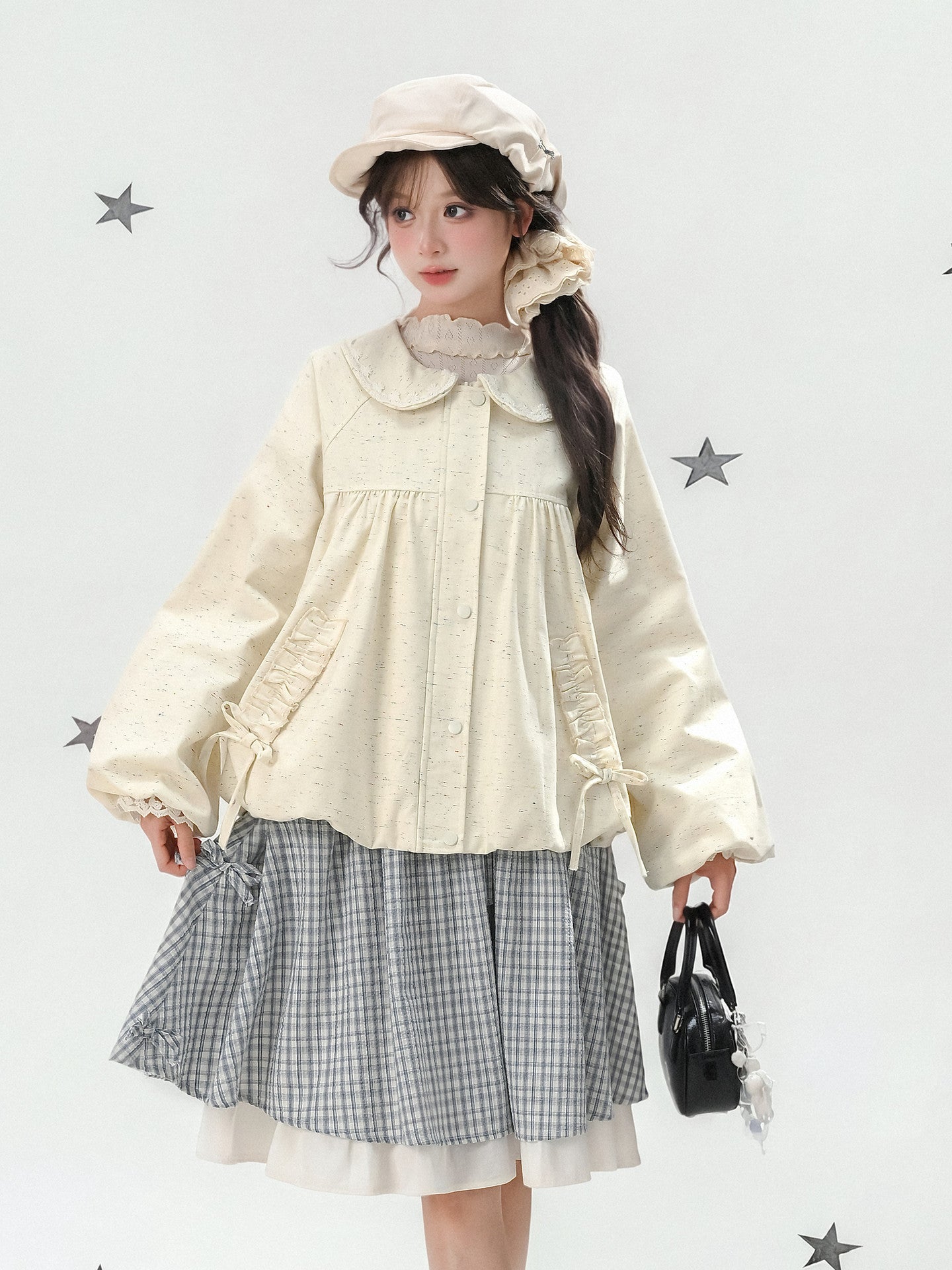 Buttercream Doll Collar Jacket-Outerwear-ntbhshop
