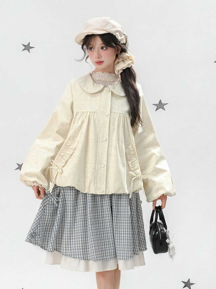 Buttercream Doll Collar Jacket-Outerwear-ntbhshop