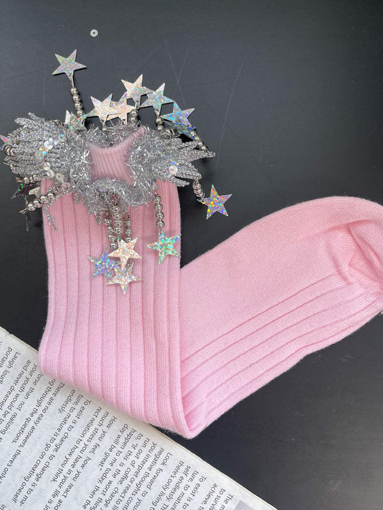 Starlit Melody Crew Socks-ntbhshop