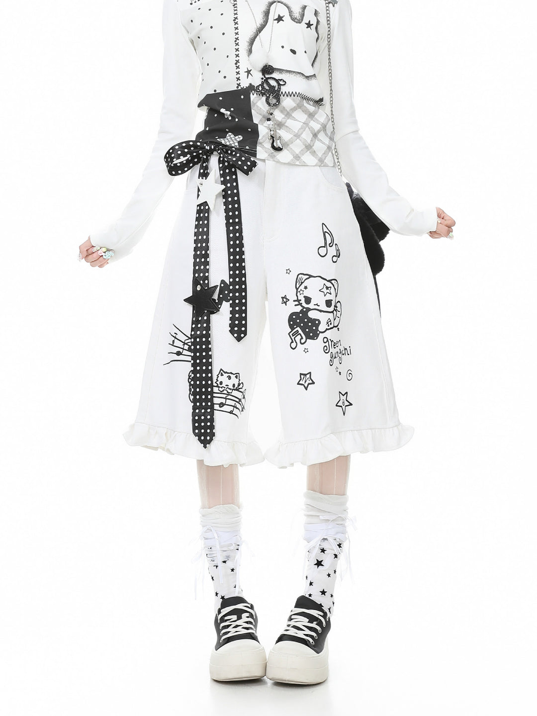 Melody Kitty Culotte Shorts-Bottoms-ntbhshop