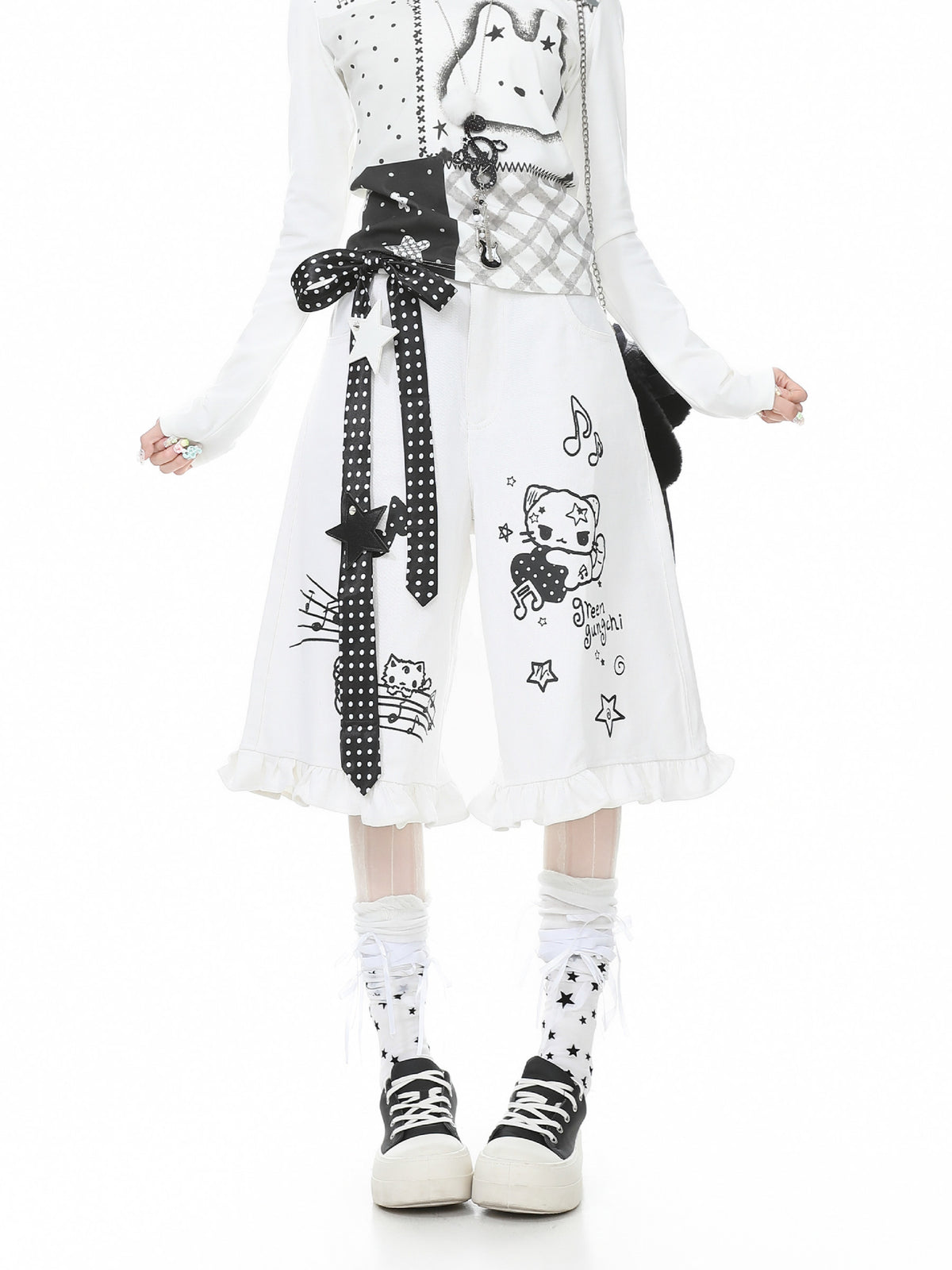 Melody Kitty Culotte Shorts-Bottoms-ntbhshop