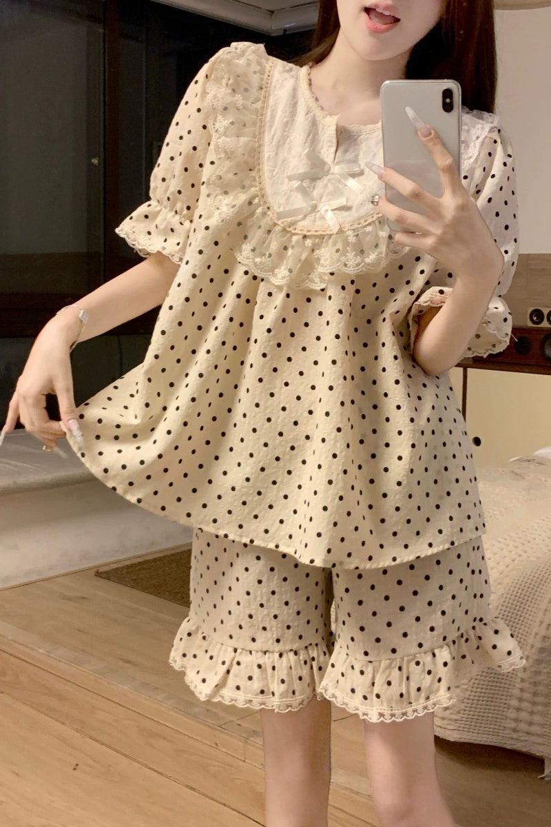 Sweet Dot Palace Pajama Sets-ntbhshop