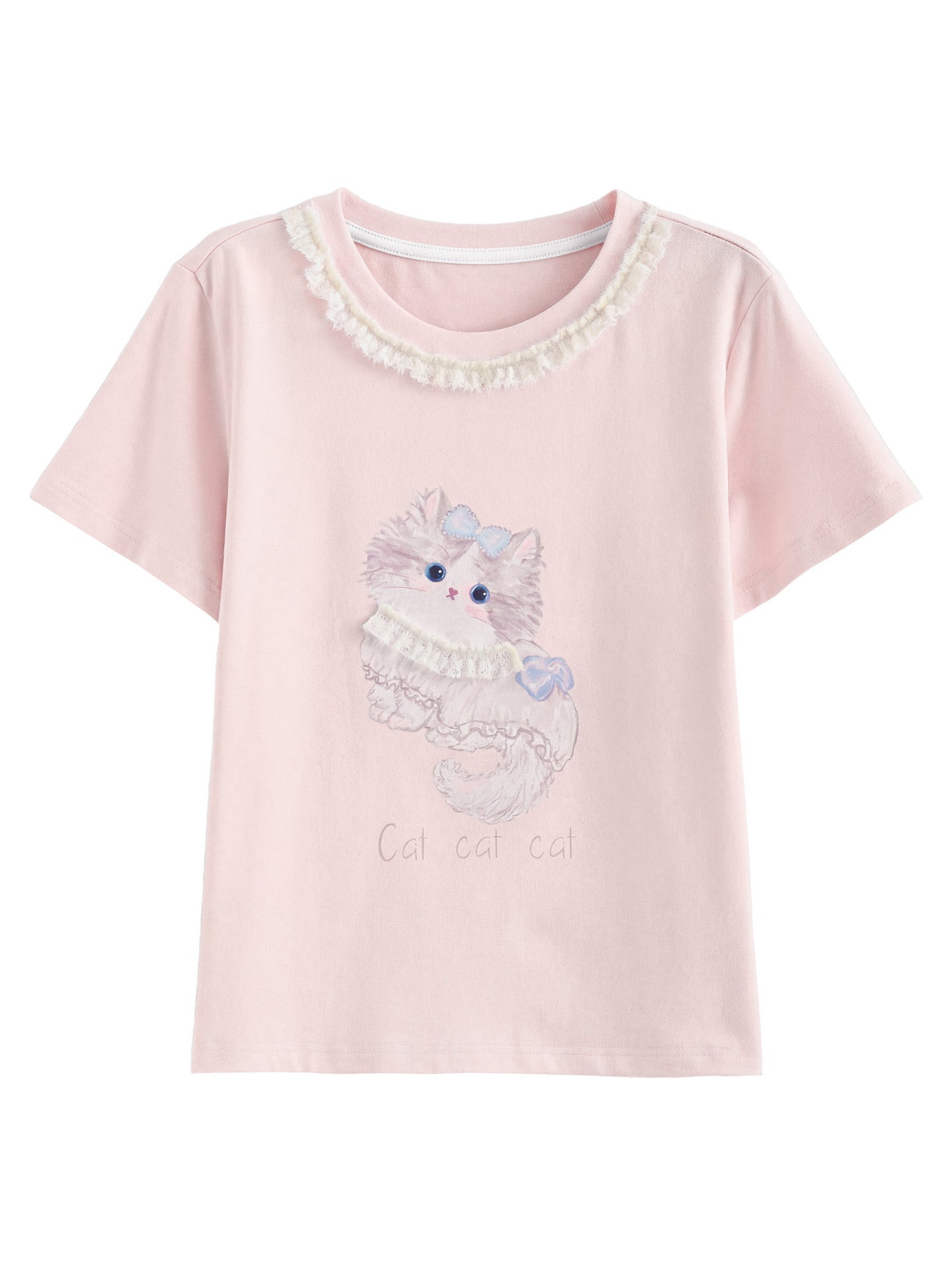Doll Kitten Lace Tees-Tops-ntbhshop