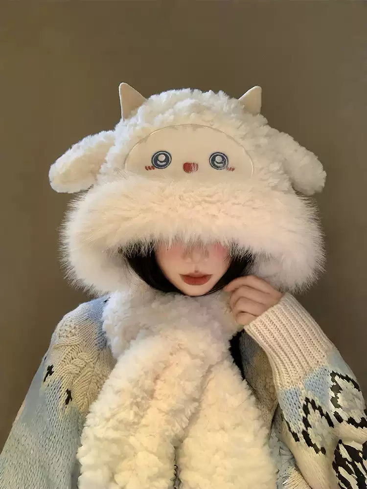 Sheep Cloud Cozy Earflap Hoods-ntbhshop