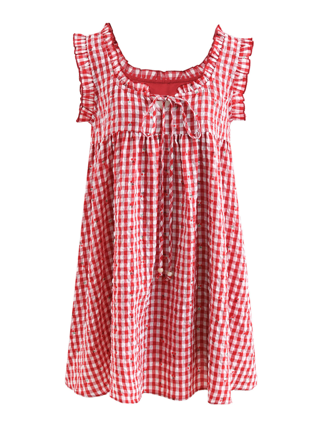 Harvest Market Gingham Dresses-Dresses-ntbhshop