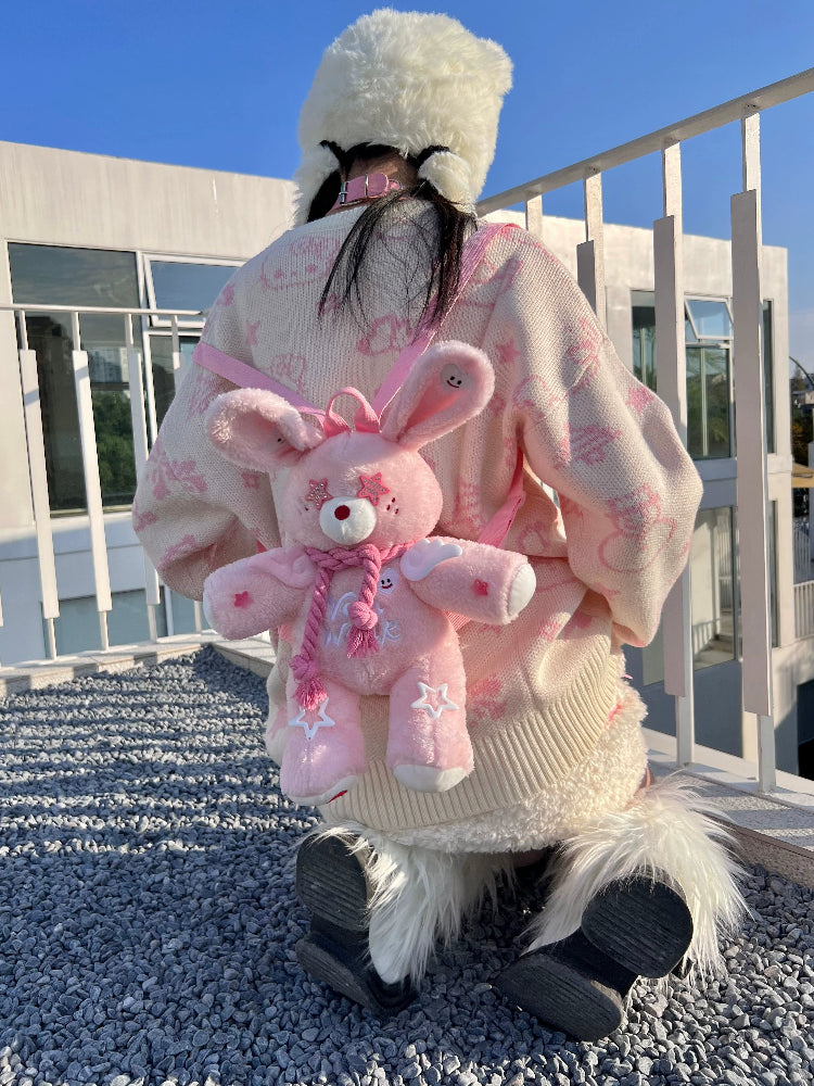 Pentagram Bunny Plush Backpacks-Edit-ntbhshop
