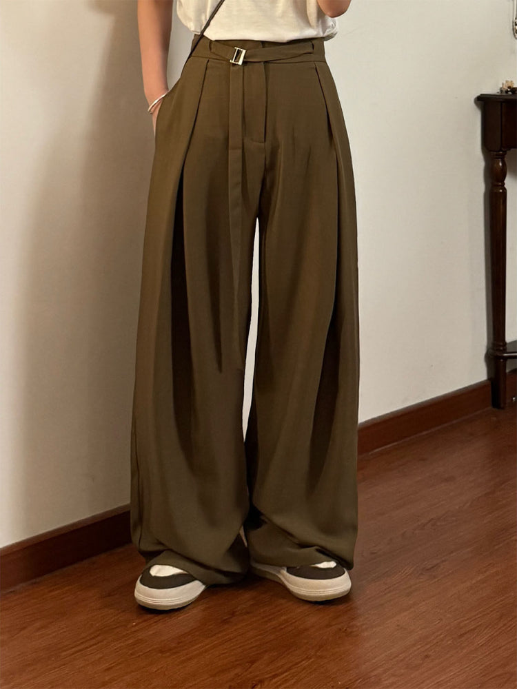Library Hour Pleated Trousers-Bottoms-ntbhshop