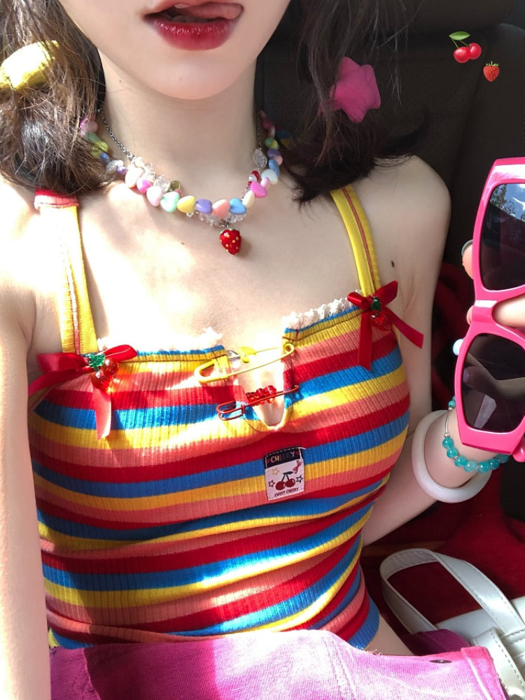 Lollipop Bow Tie-Back Camisoles-ntbhshop