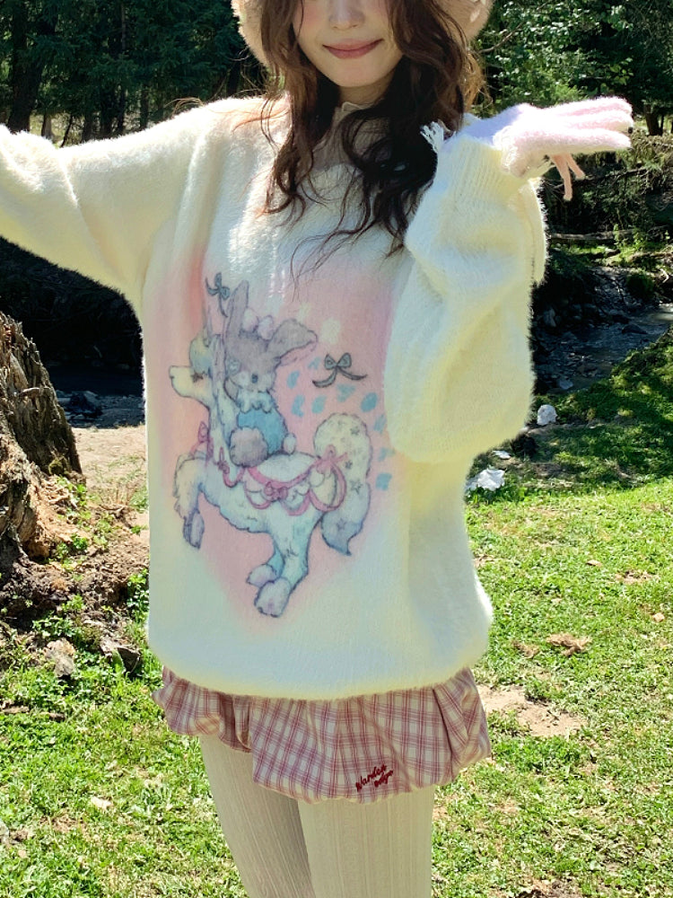 Whimsy Pony Knit Sweater-ntbhshop