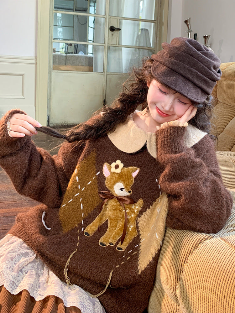 Dear Bambi Cozy Knit Sweater-ntbhshop