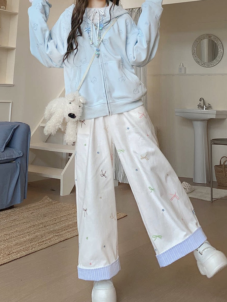 Kitten Bow Doodle Pants-Bottoms-ntbhshop