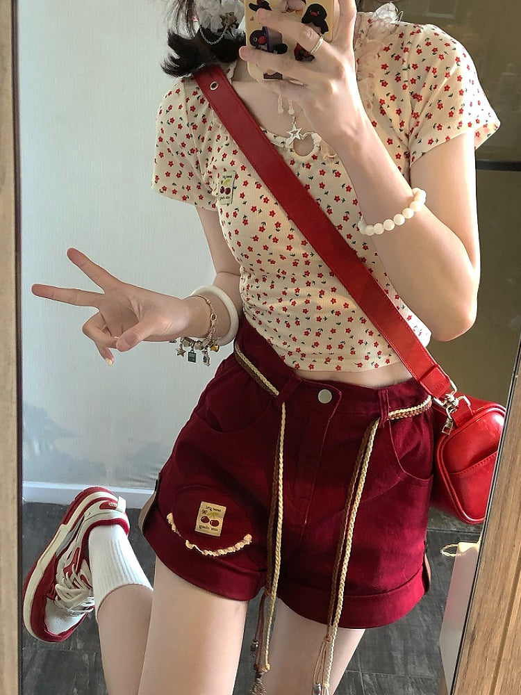 Heart Hollow Dopamine Crop Tops-ntbhshop