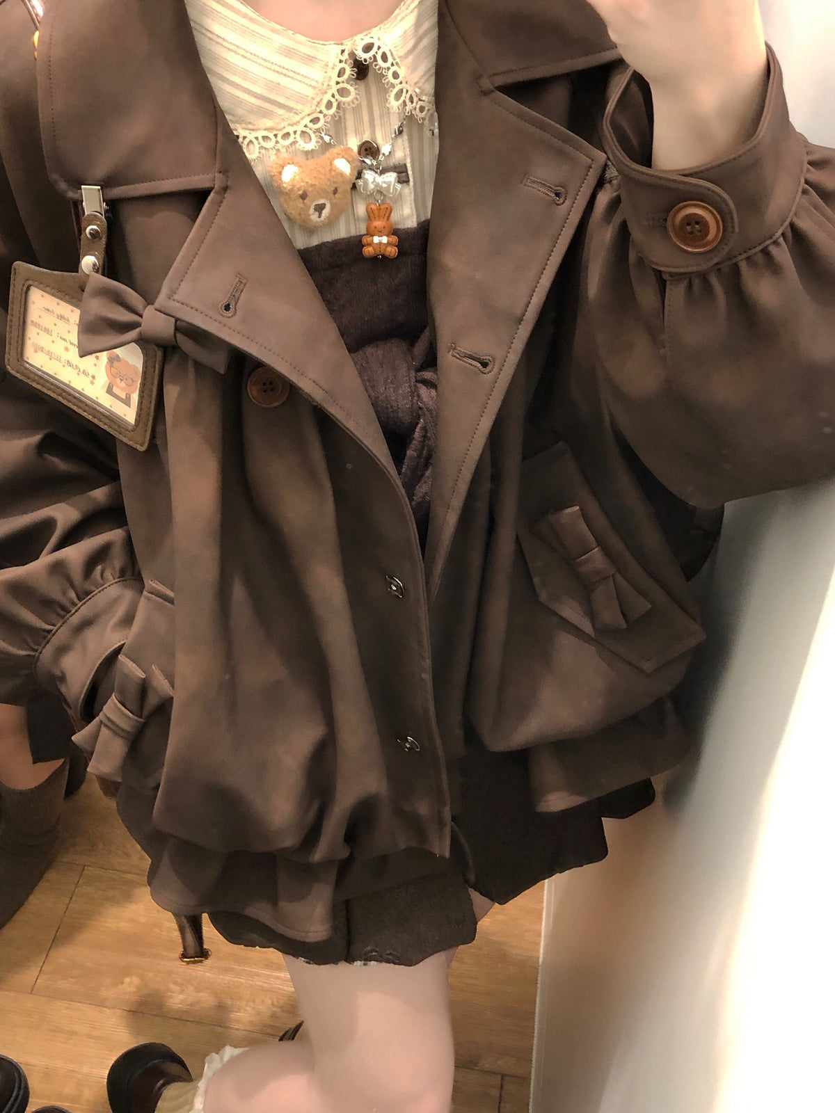 Chestnut Milk Leather Jacket-Outerwear-ntbhshop