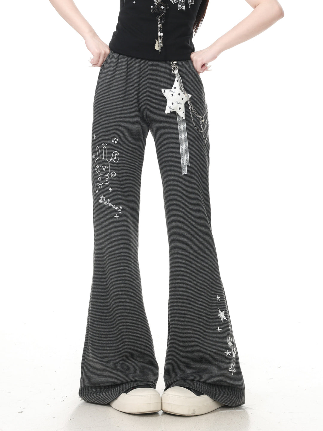 Stargirl Charm Flare Pants-Bottoms-ntbhshop