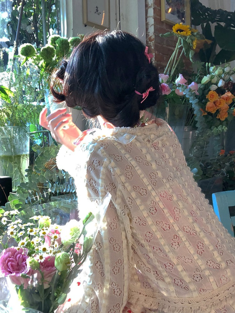 Berry Beads Tassel Knit Cardigans-ntbhshop