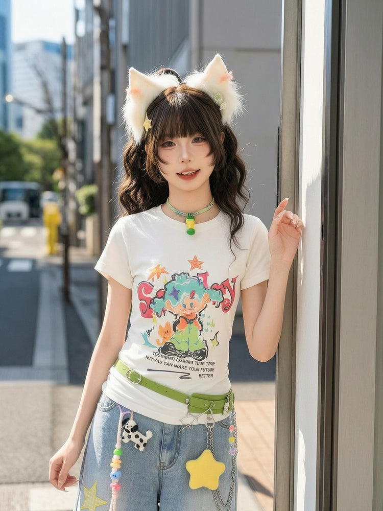 Candy Street Baby Tee-Tops-ntbhshop