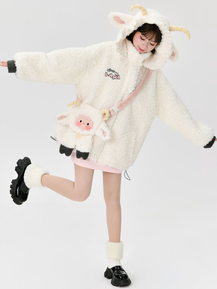 Moonmilk Lamb Cozy Fleece Jacket & Bag-ntbhshop