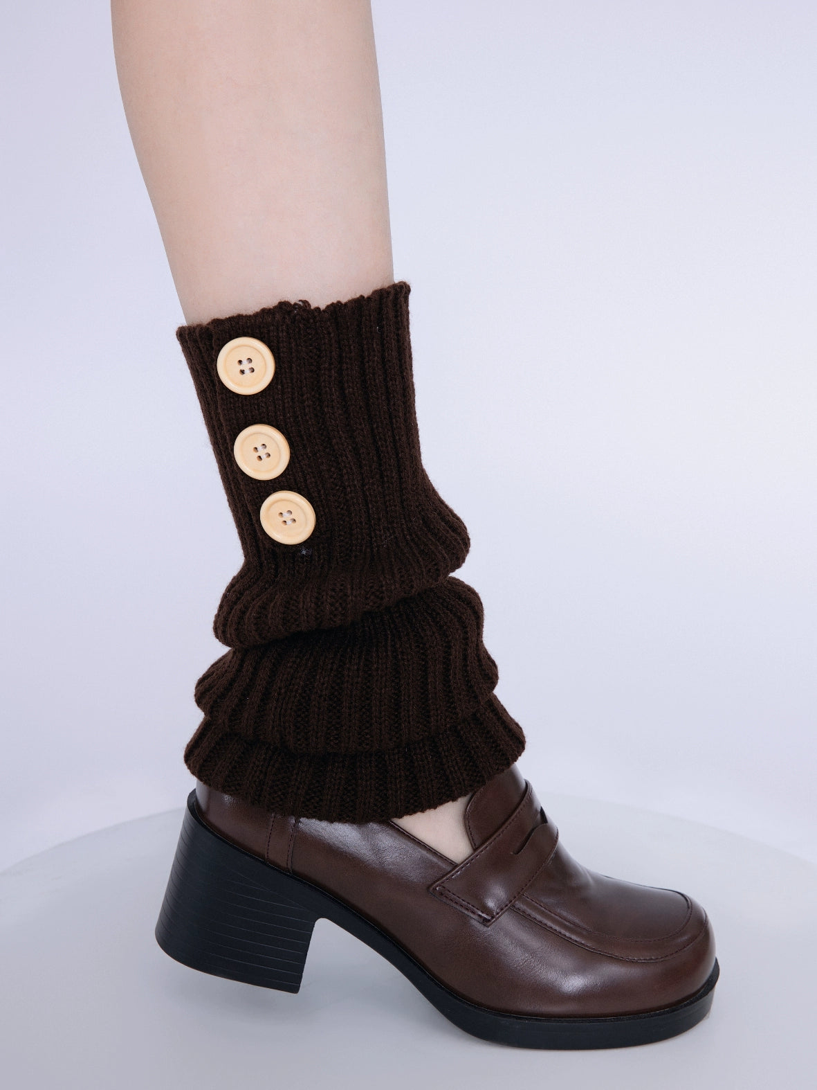 Button Charm Leg Warmers-ntbhshop