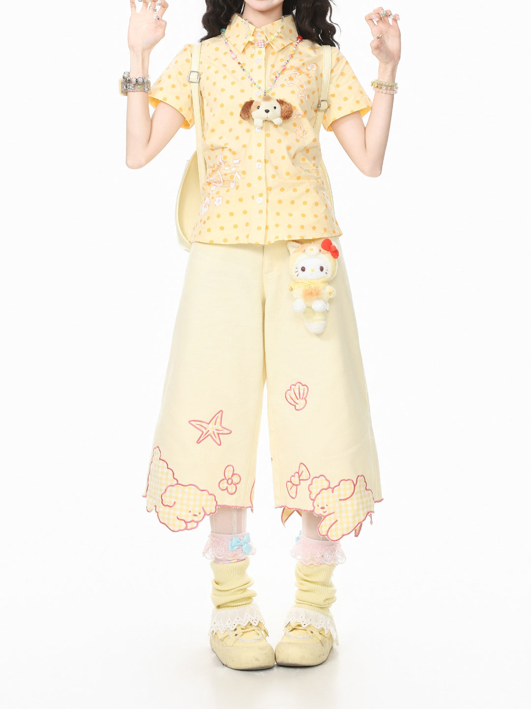 Candy Puppy Capri Pants-Bottoms-ntbhshop