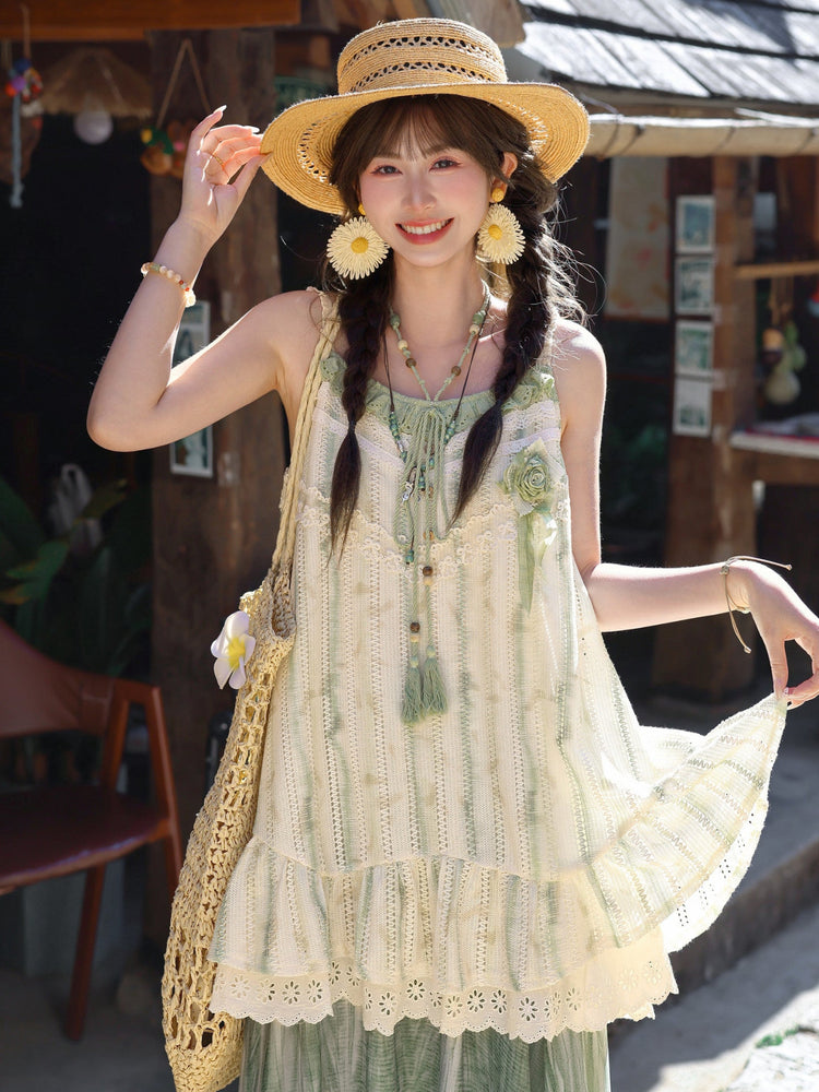 Botanical Bloom Lace Sundress-Dresses-ntbhshop