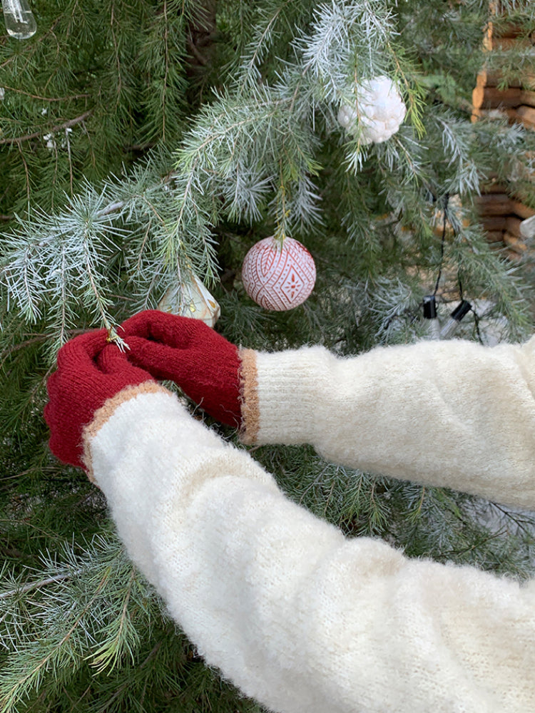 Gingerbread Dreams Knit Hoodie-ntbhshop