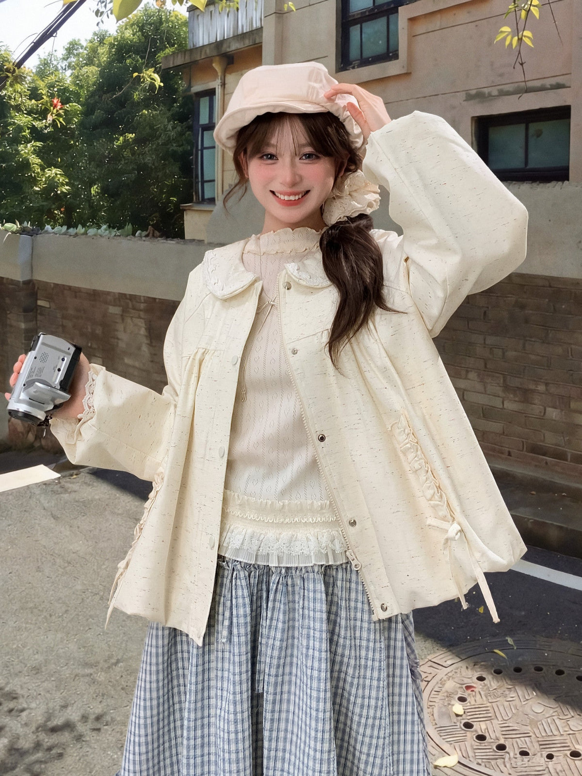 Buttercream Doll Collar Jacket-Outerwear-ntbhshop