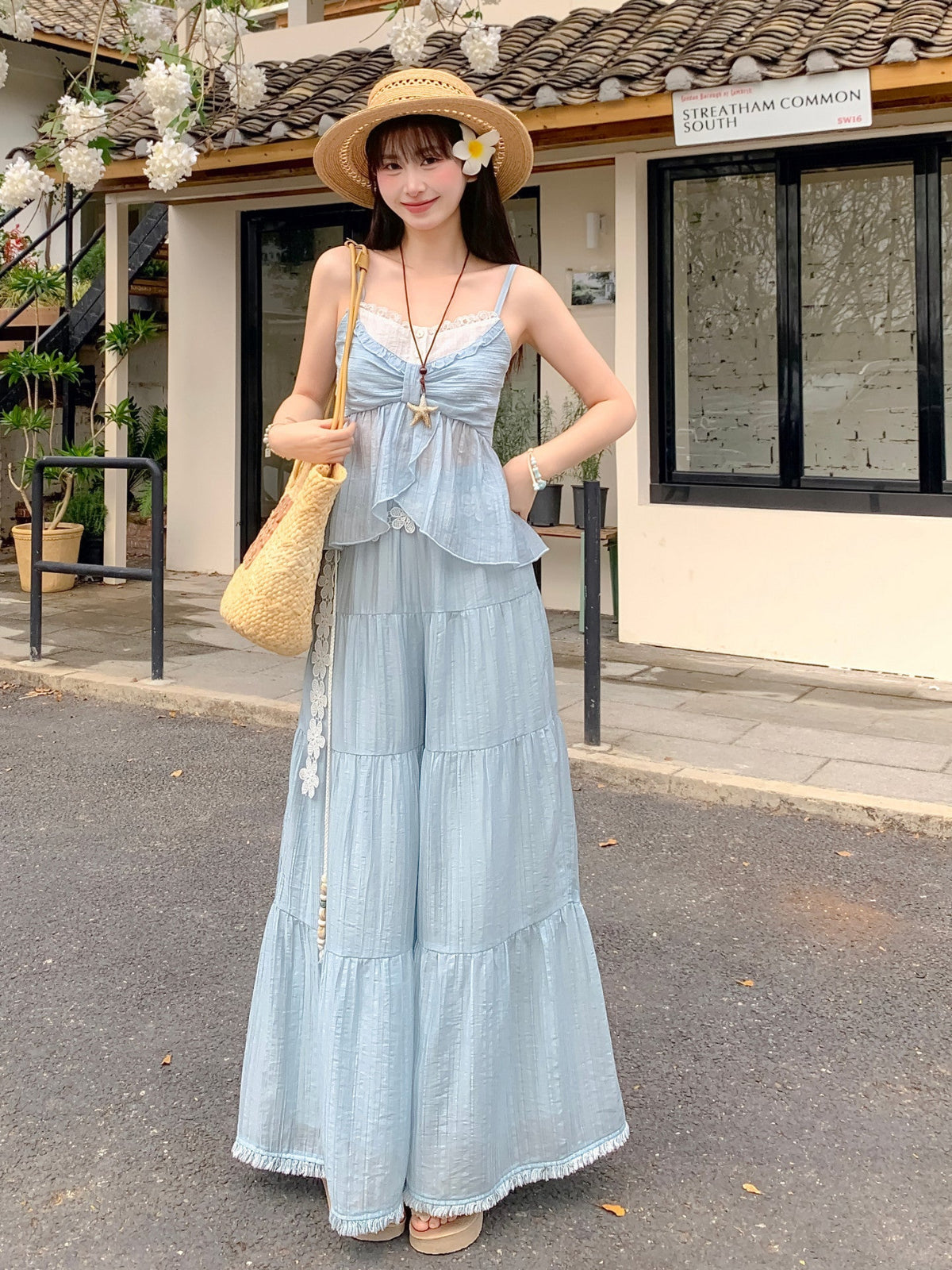 Skyveil Wide Pants-Bottoms-ntbhshop